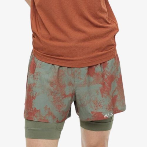 dblm Mens Double-layered running shorts