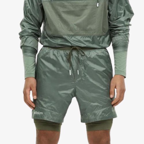 dblm Windproof double-layered running shorts