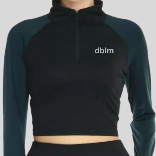 dblm workout crop top for women's 